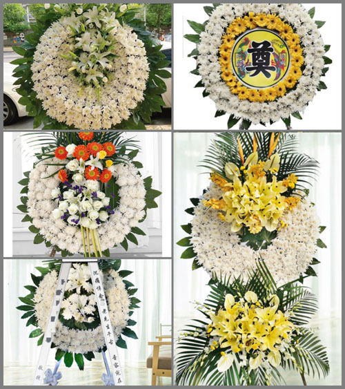 广东清远市英德市横石水镇江古山村花圈速递
